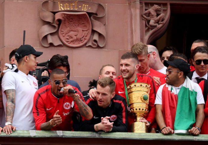 Eintracht Frankfurt Celebrates Winning The DFB Cup